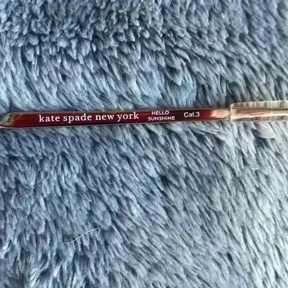 Kate Spade New York Joshelle 60mm Aviator Sunglasses in Gold/ Nude/Green NWT - Picture 6 of 8